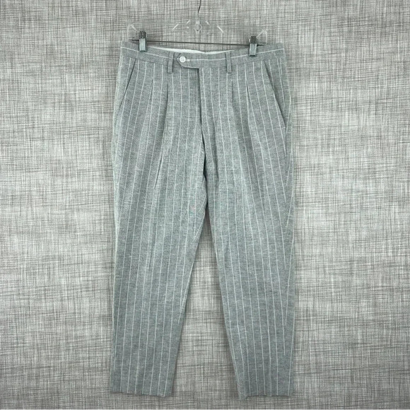 Express Womens Size 30 x 30 ankle cropped pleated pants 0570 - Picture 1 of 10